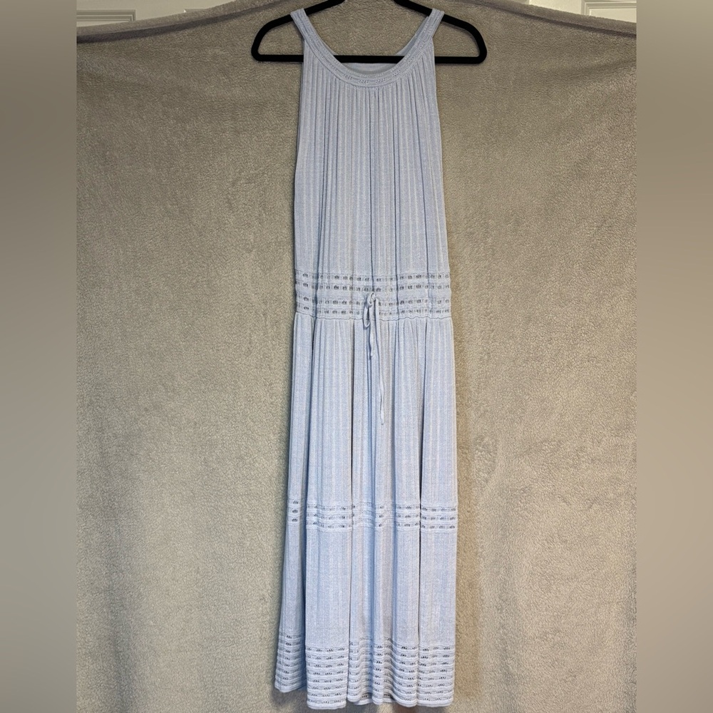 Point Sur (size M) light blue, cotton maxi dress